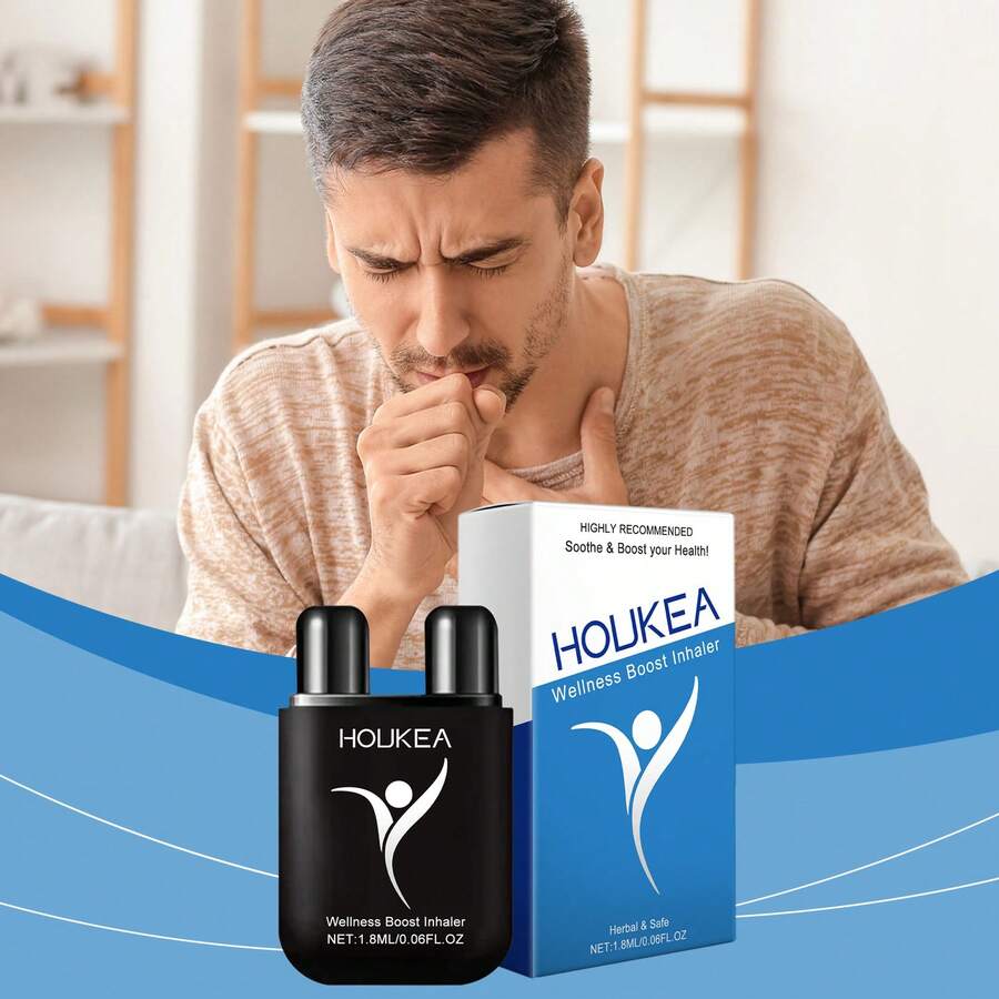 Nasal Inhaler Care Device Nasal Discomfort Cleaning Gentle Lightweight Care Enjoy Fresh Air Inhaler - 黑色 - 查看 1