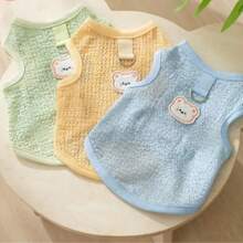 1pc Pet Summer Breathable Mesh Vest, Dog/Cat Lightweight Mesh Pet Vest, Mesh Design To Prevent Overheating, Can Be Leashed, Suitable For Poodles, Yorkshire Terriers, Teddy Dogs, Bichon Frises, Ragdoll Cats And Other Medium/Small Pets, Pet Outfit Accessory