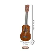 Mini chitară muzicală de jucărie pentru copii, ukulele, instrument cu 4 coarde, cadouri, favoruri de petrecere, interactiv, distracție, educațional pentru începători