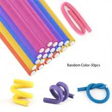 Flexible Heatless Hair Rollers - Bendy Twist Curling Rods For DIY Soft Foam Curls - Hair Styling Tools For Natural And Salon-Quality Results ,Universal Perm Curling Bar - EVA Curling Iron For Hair Care And Manual Hair Roller - Pearl Design For Beauty And Personal Care
