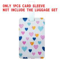 1pc Card Holder /16inch Mini Suitcase Set For Girls Hardside Luggage With Spinner Wheels 2 Pieces 16inch Suitcase On Luggage Airline Approved Vacation Travel Accessories Summer Travel Essentials Travel Bag For School School Accessories School Stuff - Multicolor - View 8