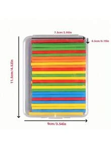 Colorful Math Teaching Tools - 100 Counting Sticks In Various Colors - Office Daily Supplies, Educational Learning - The Perfect Tool For Exercising The Brain