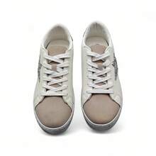 Emilie Shoes, Women's Fashion Sneakers, Low-Cut Casual Footwear, Multiple Colors With Colorful Stars, Comfortable And Stylish Footwear, ✅ 24/72h Delivery To Spain (Peninsula) Casual Knotted - 黑色 - 查看 4