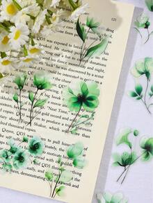 240pcs/Set Floral Waterproof Sticker Pack, Colorful Pet Flower Wind Series Sticker For Scrapbooking, Albums, Gift Wrapping, DIY Creative - Multicolor - View 5