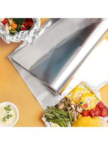 1 Roll-Thickened Aluminum Foil Roll 30x100cm, Multi-Purpose Barbecue Aluminum Foil, Outdoor Barbecue, Air Fryer, Oven Special Non-Stick Aluminum Foil, Perfect For Home, Restaurant, Outdoor Party, Outdoor Barbecue Baking, High Temperature Resistant, Anti-Oil, Easy To Carry, Keep Fresh, Lock Moisture