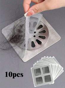 10/30/50pcs High Quality Drain Filters, Shower And Bathtub Hair Catcher - No Sharp Edges, Easy Installation, Drain Filter Stickers, Shower, Sink And Laundry Room Drain Covers, Easy To Use Drain Stickers, Drain Filters, Floor Drain Filters, Bathroom Hair Catchers, Drain Covers, Kitchen Sink Filters, Bathtub Hair Catchers, Effectively Prevent Clogging From Hair And Insects