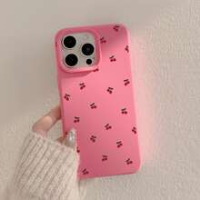 1 szt. Biały z czerwoną wiśnią etui na telefon kompatybilny z telefonami Apple - Wyrazisty róż - Zobacz 6