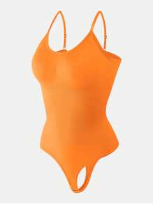 1 Stück nahtloser formender Damen Body mit String-Höschen, verschlankendes Bodyshaperkleidungsstück mit Bauchkontrolle für flachen Bauch, Jumpsuit-Formwäsche zum Taillenshaping