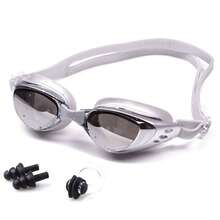 Swimming Goggles, Swimming Cap, Nose Clip And Ear Clip Set, Minimalist & Practical Multi-Function, Beach Essentials, Beach Accessories, Pool Float - Silver - View 4