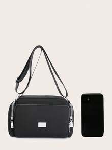 大容量斜挎包，女士多层单肩包，时尚多拉链口袋钱包万圣节礼物圣诞节礼物送给朋友、女孩、妈妈、老师、护士的完美礼物 - 彩色 - 查看 4