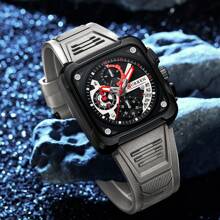 Curren CURREN Top Brand Men's Watches Luxury Square Quartz Wrist Watch Original Waterproof Luminous Chronograph Watch For Men Relogio