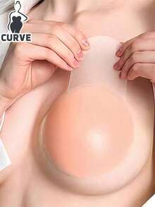 1/2pairs Silicone Bra Push Up Adhesive Breast Lift Nipple Cover Stickers Support Anti-Sagging Chest Paste - Multicolor - View 2