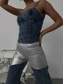 SQUALO Pistachio Green Leopard-Patterned High-Waisted Wide-Leg Pants | Bold And Stylish Design - Blue - View 7