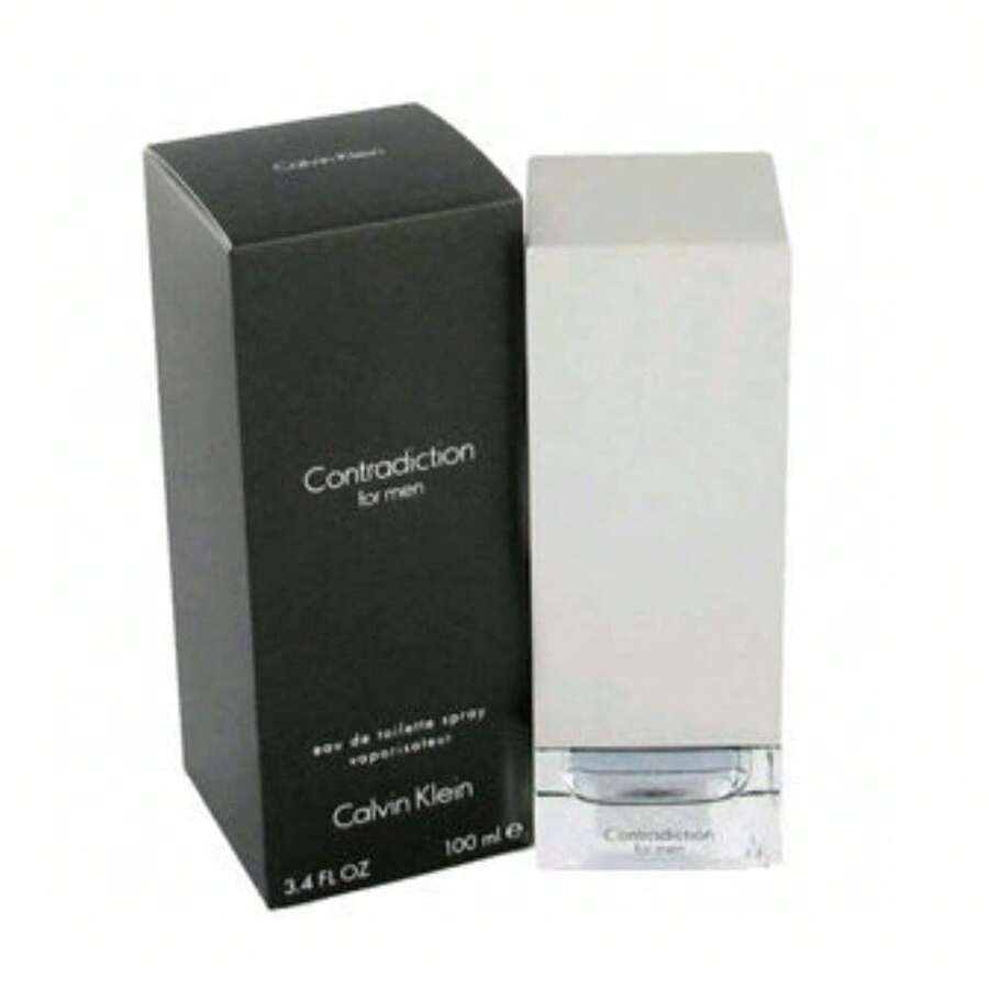 Calvin Klein Combo 2 CHIẾC Contradiction Eau De Toilette Nước Hoa Nam 3.4 Oz - rõ ràng/trong suốt - Xem 1