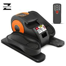 ZenActive Mini Under Desk Elliptical Trainer Machine, Electric Seated Pedal Exerciser For Home, Quiet & Compact Ellipse Leg Exerciser With Display Monitor, Remote Control And 12 Adjustable Speeds