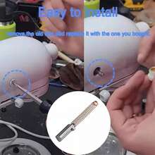 Set 2 escobillas carbón compatibles batidora KitchenAid recambio motor accesorio electrodomésticos repuesto mantenimiento fácil instalación eléctrico duradero eficiente cocina hogar - Negro - Ver 3