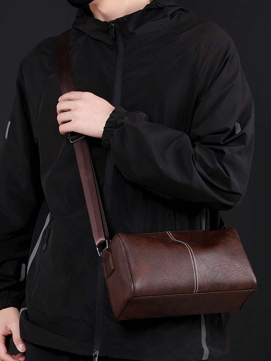 1pc Fashionable Shoulder Bag, Large Capacity, Adjustable Strap, Suitable For Business, Casual & Travel