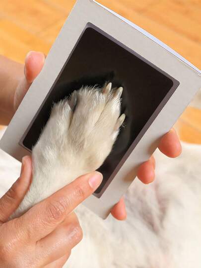 1pc/2pcs Pet Paw Print Set, Suitable For Cats & Dogs, Dog Paw Print Pad Set, Pet-Friendly Tactile Ink Pad, Ink-Free Handprint & Footprint Set - Pet Paw & Nose Print Ink Pad - Dog Paw Print Set. Thin Version (Please Use Step By Step)