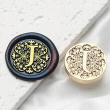 1PC 26 English Letters Wax Seal Stam, Brass Materia, Hand Stamped With Seal, For Scrapbook Envelopes Wedding Invitations Gift Card Packaging, Gift Decoration, 2.5cm/0.98in, Back To School, School Supplies - 2.5cm - View 13
