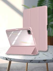 TPU Leather Flip Cover Case Compatible With Ipad A16 11th/10th Gen, 9th/8th/7th Gen 10.2", IPad Air 10.9", IPad Pro 11", IPad Air 13", IPad Pro 12.9", Pink - Baby Pink - View 2