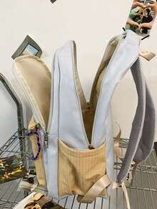 The New Type Of Backpack Has A Large Capacity And Is Versatile. It Is A Backpack For High School Students, College Students, Primary And Secondary School Students, And A Casual Computer Backpack Backpack For Travel Bag Laptop - Grey - View 6