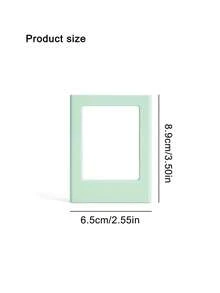1pc/2pcs Magnetic Matte Photo Frame Suitable For Mini 3 Inch, Magnetic Pieces For Assembling Photo Frame, Desktop Display, Fridge Magnet - Multicolor - View 5