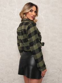 Camisa Xadrez Feminina Flanelado Manga Longa