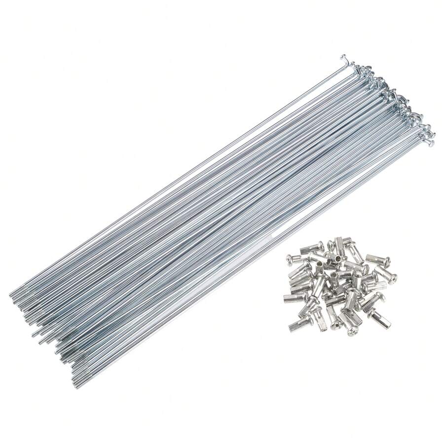 Bicycle Spokes Steel Bike Spoke With Nipples For Most Bicycle - 銀色 230mm 13G 36件鋼 - 查看 1