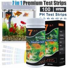 100X 7 In 1 AQUARIUM PH TEST KIT TEST STRIPS TROPICAL FISH TANK WATER TESTER - Multicolor - View 2