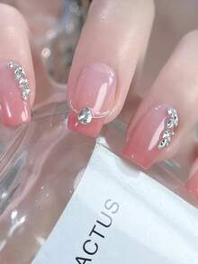 50/200 piezas de mini rhinestones de circonita blanca y rosa claro para uñas, 2-3 mm, con fondo plano y punta 3D, decoraciones de cristal sin olor para diseños de manicura, encantos y mosaicos, suministros para uñas - Blanco - Ver 7