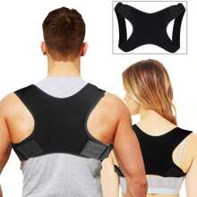 1 pièce Bandoulière de formation physique multifonctionnelle réglable, convenant aux hommes et aux femmes. Correcteur de posture, soutien dorsal, sangle d'épaule invisible ouvrant la poitrine, ceinture lombaire anti-voûte respirante, ajusteur de posture assis, support pour le cou et les épaules - idéal pour un port quotidien, stabilisation de la clavicule - favorise les accessoires de gym à bonne posture