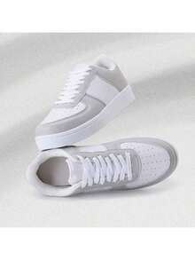 Men's Casual Sneakers Urban Fashion Streetwear HipHop Unisex - 白色/灰色 - 查看 5