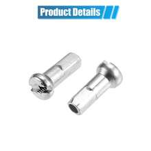 Bicycle Spokes Metal Bike Spoke With Nipples For Most Bicycle - 黑色,銀色 216mm 14G 36Pcs 金屬 - 查看 7