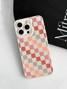棋盘格手机壳，棋盘格手机壳，360度全方位保护，镜头保护，磨砂TPU手机壳，兼容和Galaxy，16、16 Pro Max、16 Pro、16 Plus，手机壳，17 Pro Max手机壳，保护套，可爱手机壳，国际版，非国内版 - 彩色 - 查看 4
