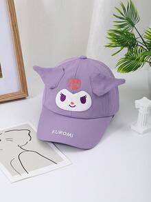 Sanrio 1 pieza Sombrero de sol rosa con lazo adorable de My Melody, suave y transpirable, esencial para vacaciones, cruceros y atuendos para viajar en coche. Gorra de béisbol blanca de Cinnamoroll para mamá y accesorios de camionero, visera de primavera para fútbol, golf, softbol y ejercicio