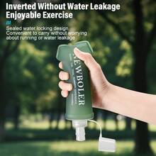 TPU Outdoor Sport Bottle Folding Soft Flask Drink Water Bottle For Running Camping Hiking Bicycle Fitness Water Bag - Multicolor - View 6