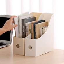 1/2/3 Stücke einfache Dateihalter, Bücherbock für Studenten Schreibtisch, Dokumentenablage, dickes faltbares Kunststoff, geeignet für Studenten, Wohnheim/Studierzimmer/Klassenzimmer/Bibliothek/Büro Zuhause, Lehrbuchspeicherung, Bürobedarfsorganisation, Prüfungspapier Sortierung Notwendigkeit, Abschlussprüfung Lernbedarf, tägliche Lernutensilien