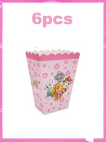 Paw Patrol Paw Patrol Serie rosa-farbenes tägliches Perlen-Thema Einweg-Geschirr für Partydekoration, Party-Event Foto-Dekoration Artikel, Geburtstags-Party und Feiertags-Party Einweg-Geschirr, geeignet für Familientreffen, Verwandten- und Freundetreffen, Gender-Enthüllungs-Party-Events, Halloween, Thanksgiving, Valentinstag, Weihnachten, Schulanfangszeit