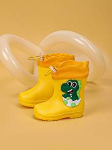 1 paio di stivali da pioggia per bambini adatti per tutte le stagioni, antiscivolo e resistenti all'usura, scarpe da pioggia per bambini e bambine, con design a forma di dinosauro o coccodrillo, impermeabili e anti-odore, scarpe da acqua sportive, adatte per giochi all'aperto e abbigliamento nei giorni di pioggia, e per viaggi all'esterno durante la stagione delle piogge