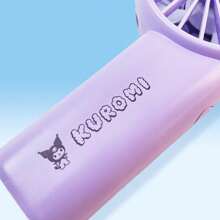 Miniso Mini ventilador portátil de 1800 mAh de Sanrio Kuromi, recargable por USB, de plástico ABS, con 3 velocidades y 9 horas de duración de batería, perfecto para salidas de verano y enfriamiento de oficina (1 pieza)