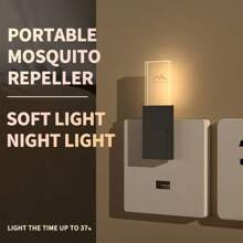 RAF Electronic Mosquito Repellent, USB Plug-In Household Indoor Mosquito Repellent, Physical Electronic Mosquito Repellent Sound Wave Mosquito Repellent, Soft Light Night Light Design, Suitable For Use In Rooms, Offices And Student Dormitories.Mosquito Repellent,Mosquito Killer,Mosquito