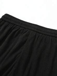 Pantaloni dritti da uomo in velluto a coste, comodi e casual, con vestibilità ampia, di colore unito, versatili, adatti per la primavera e l'autunno