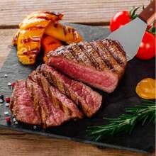 Set Of 2 Pieces Stainless Steel Steel Spatulas, Multipurpose Spatula, Cooking Utensil Set With Wooden Handle, Pizza Spatula, Hamburger Turner - Cooking & Frying Turner Spatula For Barbecue, Grilling And Flipping Steak - Essential Durable Cookware