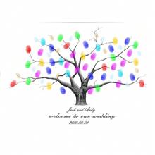 1 Stück Kreative Fingerabdruck DIY Finger Malerei Hochzeitsfeier Firmen Jahrestreffen personalisierter Fingerabdruck Anmeldung Baum, erhöht den Spaß, dekorative Malerei, Wohnzimmer, Schlafzimmer, Dekorationsposter, denkwürdig, bedeutungsvoll, Leinwand, ohne Rahmen, Valentinstag, Valentinstag Dekoration, Multifunktional, schimmelresistent, ornamental, exquisit, stilvolle, ideale Geschenke für sie, ihn, Freund, Freundin, Vater, Mutter, Familie, Freunde, Küche, Esszimmer, Schlafzimmer, Büro, Wohnzimmer, Zuhause, Garten, Teeraum, für Jahrestage, für Geburtstage, für Einweihung, für Abschluss, Weihnachtsdekoration, Herbst Zuhause Auffrischung, skandinavisch gemütliches Zuhause, warme Atmosphäre