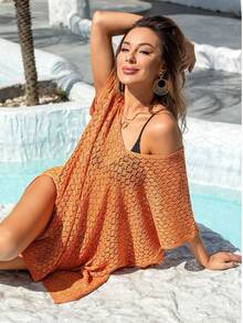 Bikini de damă de mărime mare, lejer, sexy, transparent, acoperit de plajă