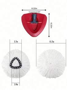 1/2pcs Replacement Mop Head, Compatible With O-Cedar/Easywrew Rotating Mop, Mop Accessory Replacement Head, Super Microfiber Mop Refill