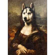 1 tấm áp phích nghệ thuật treo tường Khung tùy chọn Động vật Hình ảnh chân dung chó Mona Lisa vui nhộn Áp phích nghệ thuật trừu tượng Tranh in trên vải Canvas Tranh nghệ thuật treo tường cổ điển cho phòng khách Trang trí nhà, Nghệ thuật treo tường có khung - Nhiều màu - Xem 13