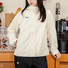 Under Armour Women's Outerwear 2026 Spring New Sporty Casual Windproof Hooded Jacket Windbreaker 23600402-101 - White - View 3