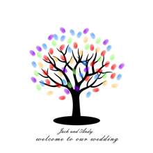 1 Stück Kreative Fingerabdruck DIY Finger Malerei Hochzeitsfeier Firmen Jahrestreffen personalisierter Fingerabdruck Anmeldung Baum, erhöht den Spaß, dekorative Malerei, Wohnzimmer, Schlafzimmer, Dekorationsposter, denkwürdig, bedeutungsvoll, Leinwand, ohne Rahmen, Valentinstag, Valentinstag Dekoration, Multifunktional, schimmelresistent, ornamental, exquisit, stilvolle, ideale Geschenke für sie, ihn, Freund, Freundin, Vater, Mutter, Familie, Freunde, Küche, Esszimmer, Schlafzimmer, Büro, Wohnzimmer, Zuhause, Garten, Teeraum, für Jahrestage, für Geburtstage, für Einweihung, für Abschluss, Weihnachtsdekoration, Herbst Zuhause Auffrischung, skandinavisch gemütliches Zuhause, warme Atmosphäre