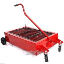 10 Gallon Low Profile Waste Oil Drain Pan Tank Steel Reservoir Quick Oil Change - as pic - View 2